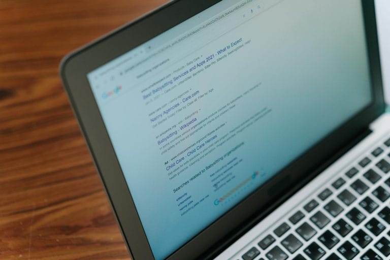 Best Reseller Hosting Programs in 2026: Start Your Hosting Business - A close-up view of a laptop displaying a search engine