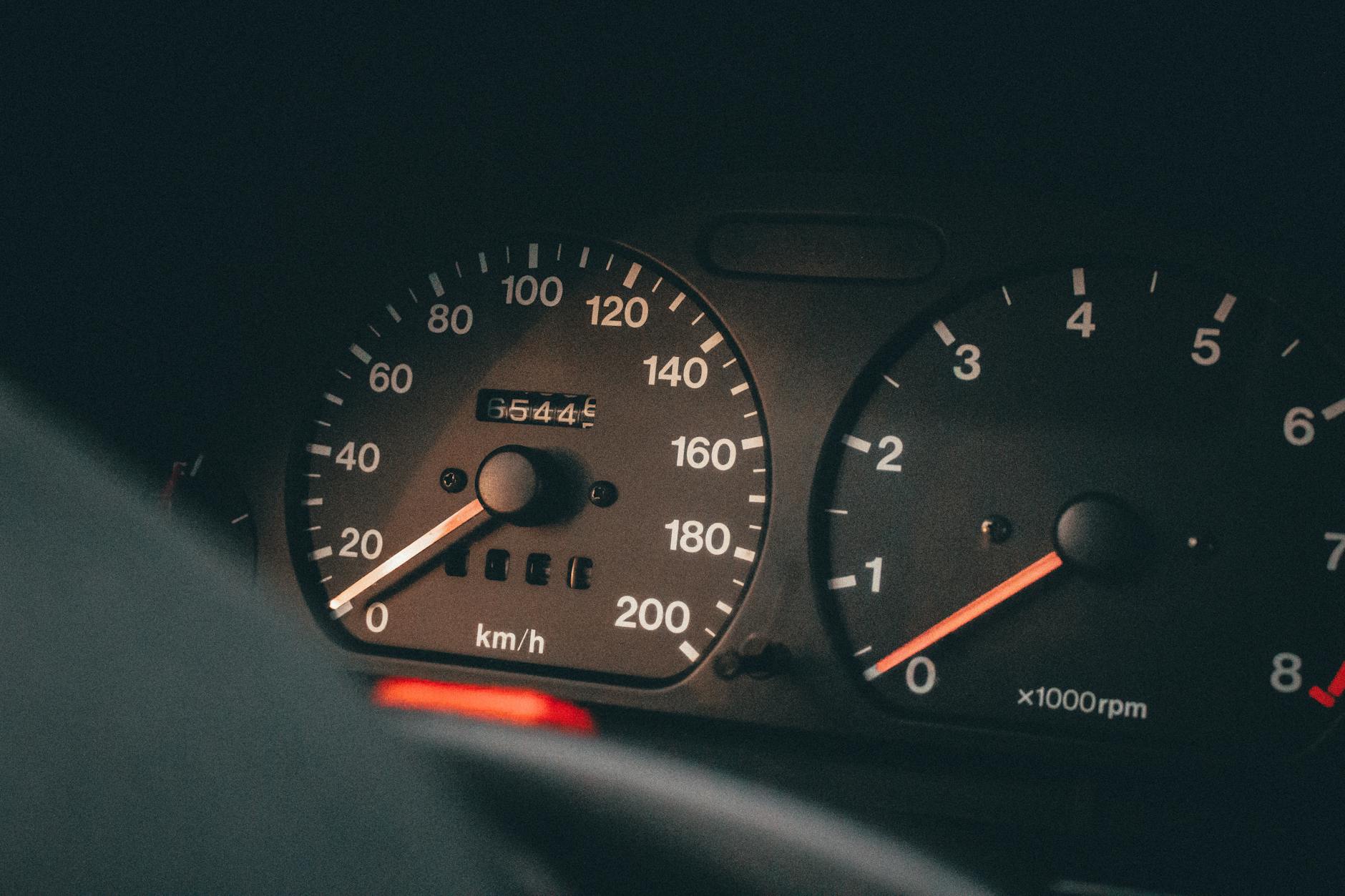 Dashboard instruments representing website performance monitoring